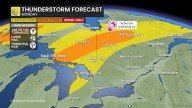 Torrential rain and slight tornado risk with Monday's storms in Ontario, Quebec