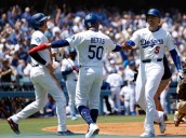 Dodgers rough up Yu Darvish and complete sweep of Padres