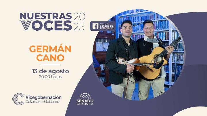 Germán Cano y su violín le ponen alegría a un nuevo episodio de "Nuestras Voces"