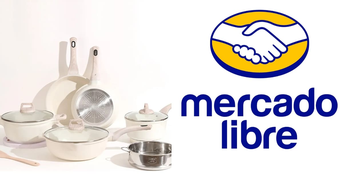Oferta en Mercado Libre: batería de ollas y sartenes de 10 piezas con 59% de descuento