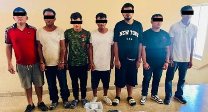 Detienen a 7 hombres por secuestrar a menor de 16 años y obligarlo a vender drogas en Navojoa, Sonora
