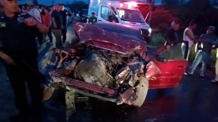 Choque frontal en Jesús María deja cuatro heridos; menor de 13 años grave