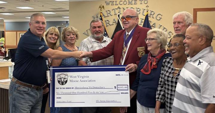 Moose Lodges throughout West Virginia donate to the Martinsburg Veterans Affairs Medical Center