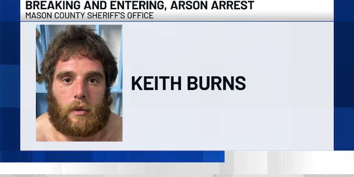 Breaking and entering, arson arrest