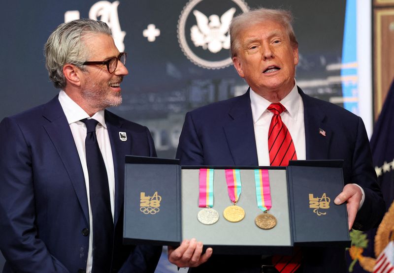 Olympics-LA28's Wasserman says Trump-led task force shows government commitment
