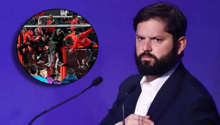 Boric por incidentes entre Independiente y Universidad de Chile: "Prioridad es nuestros compatriotas agredidos"