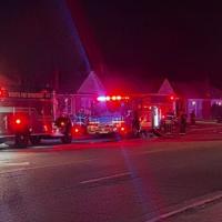 Crews battle morning house fire