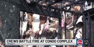Crews battle fire at condo complex in Simsbury