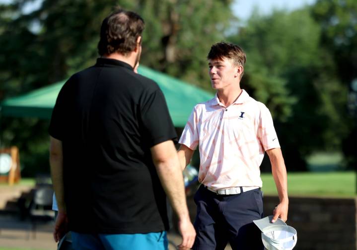 Chase Birdwell sinks 2 eagles to secure Championship medalist, Legends match play begins at Pine to Palm