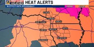 Very hot with a stray shower for Monday