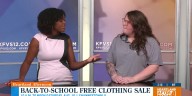 Back-to-school free clothing sale