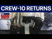 NASA SpaceX Crew-10 makes Earth splashdown