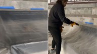 Texas Construction Workers Notice Shadowy Figure Under Tarp, Then Make A Shocking Realization