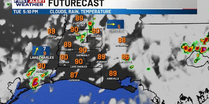 First Alert Forecast: Scattered storms at times, as slightly drier weather builds with some heat to end the week