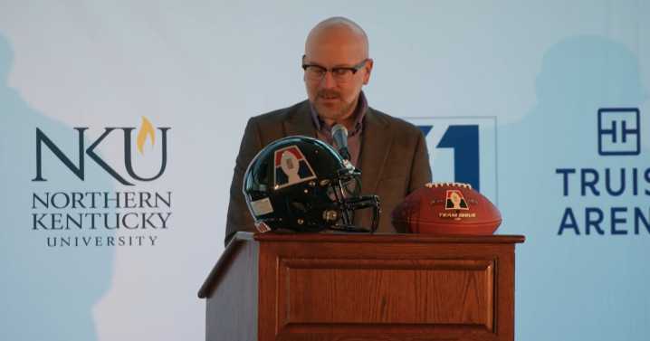 LIVE: NKU announcing 'Kentucky Barrels' will bring pro arena football back to Cincinnati area