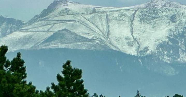 Snow in August? On Pikes Peak, that’s no surprise. The mountain’s climate is famously unpredictable