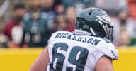 Landon Dickerson Appeared to Injure His Right Leg During a Recent Eagles Practice