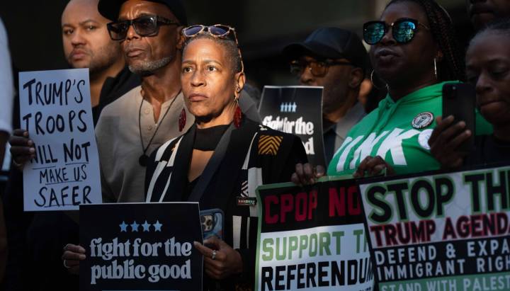 Chicago activists decry Trump threats to send National Guard, call on O'Neill Burke to refuse to cooperate