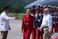 Sheinbaum llega a Petén en Guatemala para reunirse con el presidente Arévalo