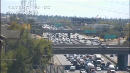 Traffic backing up on I-80 after crash and fire blocks lanes