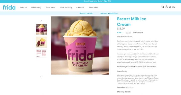 What's missing from Breast Milk Ice Cream? Breast milk