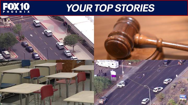High school student dead following school stabbing; ex-police officer sentenced for groping