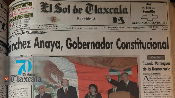 70 Aniversario | El Sol de Tlaxcala, testigo de la alternancia en el Poder Ejecutivo local a lo largo de 70 años de historia