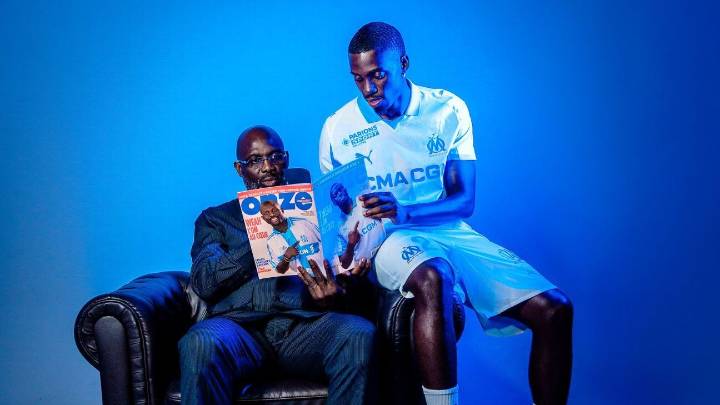 USMNT's Weah recreates father's magazine cover after signing with Marseille