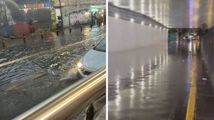 Fuertes lluvias provocan caos al sur de la CDMX: Picacho Ajusco y Calzada de Tlalpan inundadas