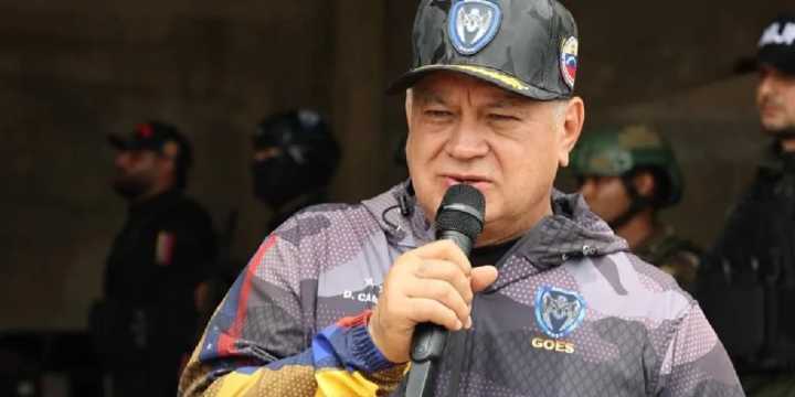 Diosdado Cabello anunció la incautación de una cantidad impresionante de explosivos en Anzoátegui