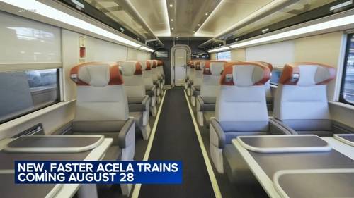 Amtrak to debut new, faster NextGen Acela trains along Northeast Corridor at end of August