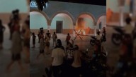 Queman Palacio Municipal de Tzucacab en protesta por muerte de joven