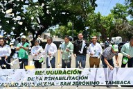 Inaugura Gallardo la carretera Agua Buena