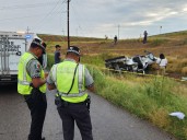 Localizan tres cuerpos tras accidente fatal en la carretera Delicias