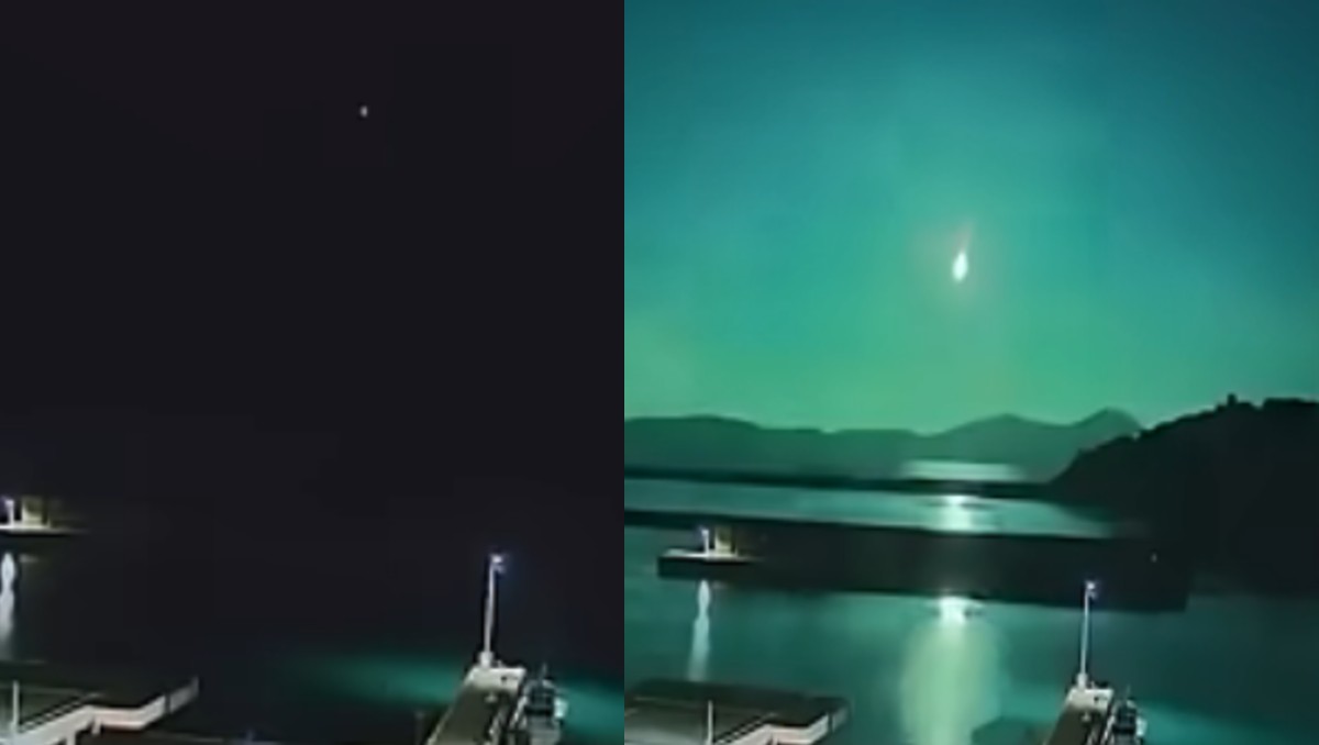 Captan bola de fuego en Japón; así iluminó el cielo por completo