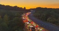 M25 traffic LIVE: Gatwick rush hour chaos on major UK motorway over 'people in road'