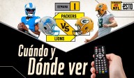 Detroit Lions vs Green Bay Packers ¿Dónde ver y a qué hora es el juego de la semana 1 de la NFL?
