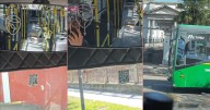 Captan video de un autobús vacío cuyo timbre suena al pasar frente a un cementerio