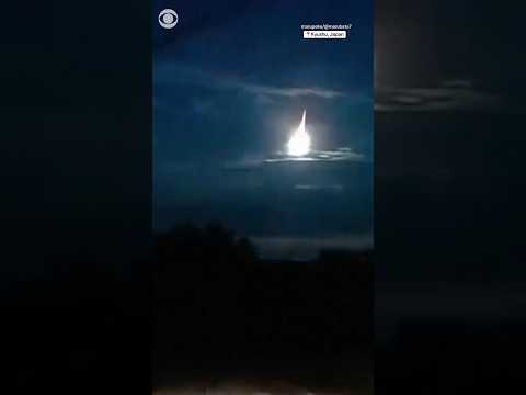 A fireball flew across the sky in Japan on Tuesday #shorts