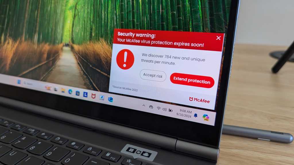 Don't fall for McAfee's deceptive antivirus warnings on your laptop