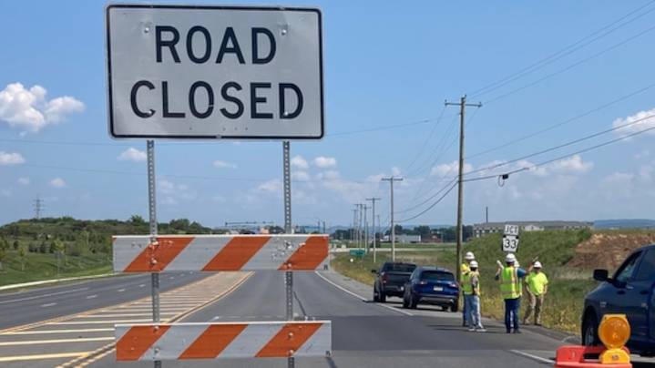 Route 33 area sinkhole repairs underway. Here’s the plan and timeline.