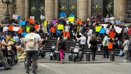 Protestan en el Congreso de la CDMX contra regulación de scooters y motocicletas eléctricas
