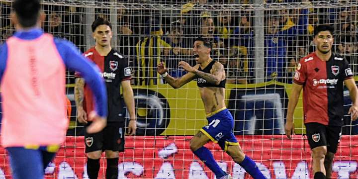 El golazo de tiro libre de Ángel Di María para darle el triunfo a Central en el clásico de Rosario ante Newell’s