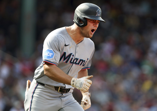 Myers and Marsee homer in 3-run 9th to lift the Marlins past the Red Sox, 5