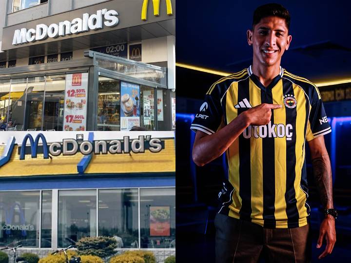 McDonald's cambió sus colores por Fenerbahçe, equipo de Edson Álvarez