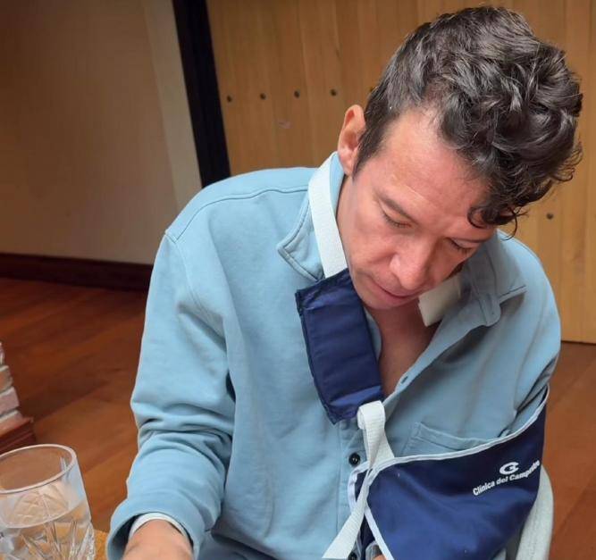 El insólito accidente casero que sufrió Rigoberto Urán: esto fue lo que le pasó
