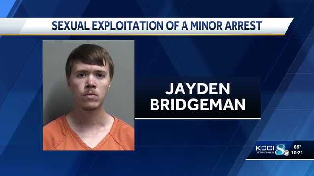 Iowa crime: Jayden Bridgeman, 29, of Woodward, charged with sexual exploitation of minors