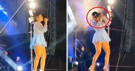 Susana Alvarado pasa terrible susto tras ser golpeada en concierto