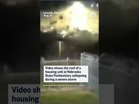 Storm causes roof collapse at Nebraska prison