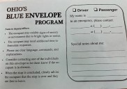 Orange police taking part in Blue Envelope Program, designed to benefit those with disabilities